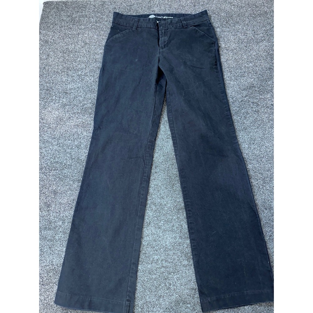 Dickies Crafted for Women Relaxed Straight Leg Navy Blue Work Pants Size 6L